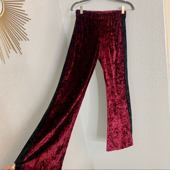 Red and black Velvet pants - Picture 7 of 8